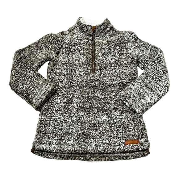 Marleylilly Girl's Sherpa Fleece Quarter-Zip Pullover. Size Youth Medium. - Picture 1 of 8